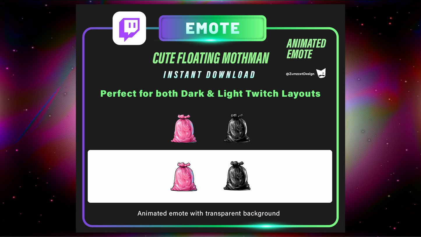STATIC Trash Bags Emote Set for Twitch, Streamer, Gaming, Streaming, Stream Emotes, Gamer Emote, Garbage Trash