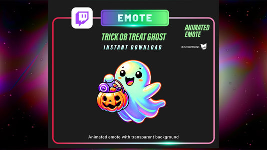 ANIMATED Halloween Ghost Emote for Twitch, Streamer Emotes, Gaming Emotes, Streaming,  Stream Emotes