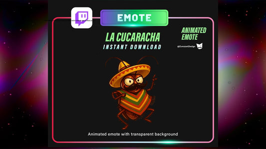 ANIMATED Dancing Cockroach Emote for Twitch, Streamer, EDM Emotes, Party Streaming, Stream Emotes, Music Emote