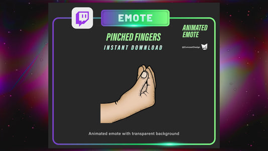 ANIMATED Pinched Fingers Emote for Twitch, Streamer, Streaming, Stream Emotes, Funny Emote, Italian Hand Gesture